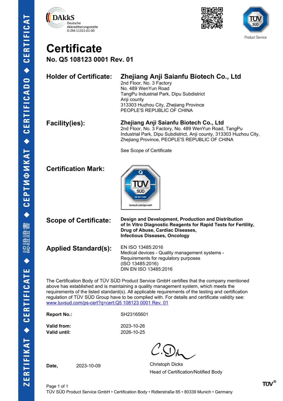 Sistema de calidad ISO 13485